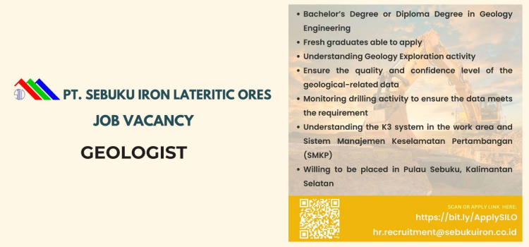 PT Sebuku Iron Lateritic Ores (SILO) Job Vacancy 