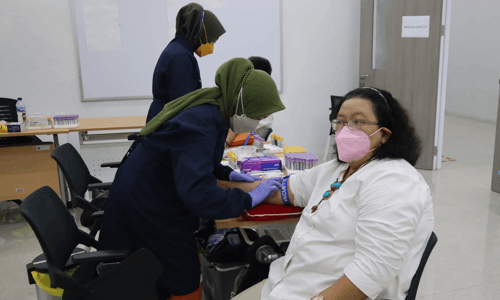 Manajemen dan Civitas Akademik PEP Bandung lakukan Medical Check Up