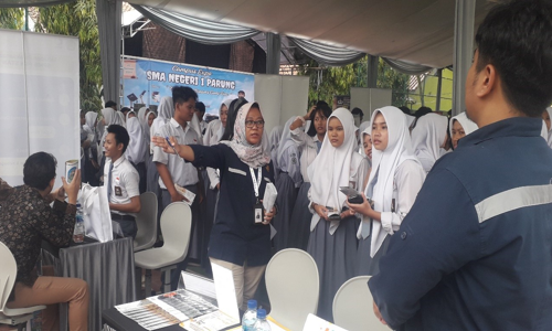 PEP Bandung mengikuti “Campus Fair” di SMA Negeri 1 Parung Kab. Bogor