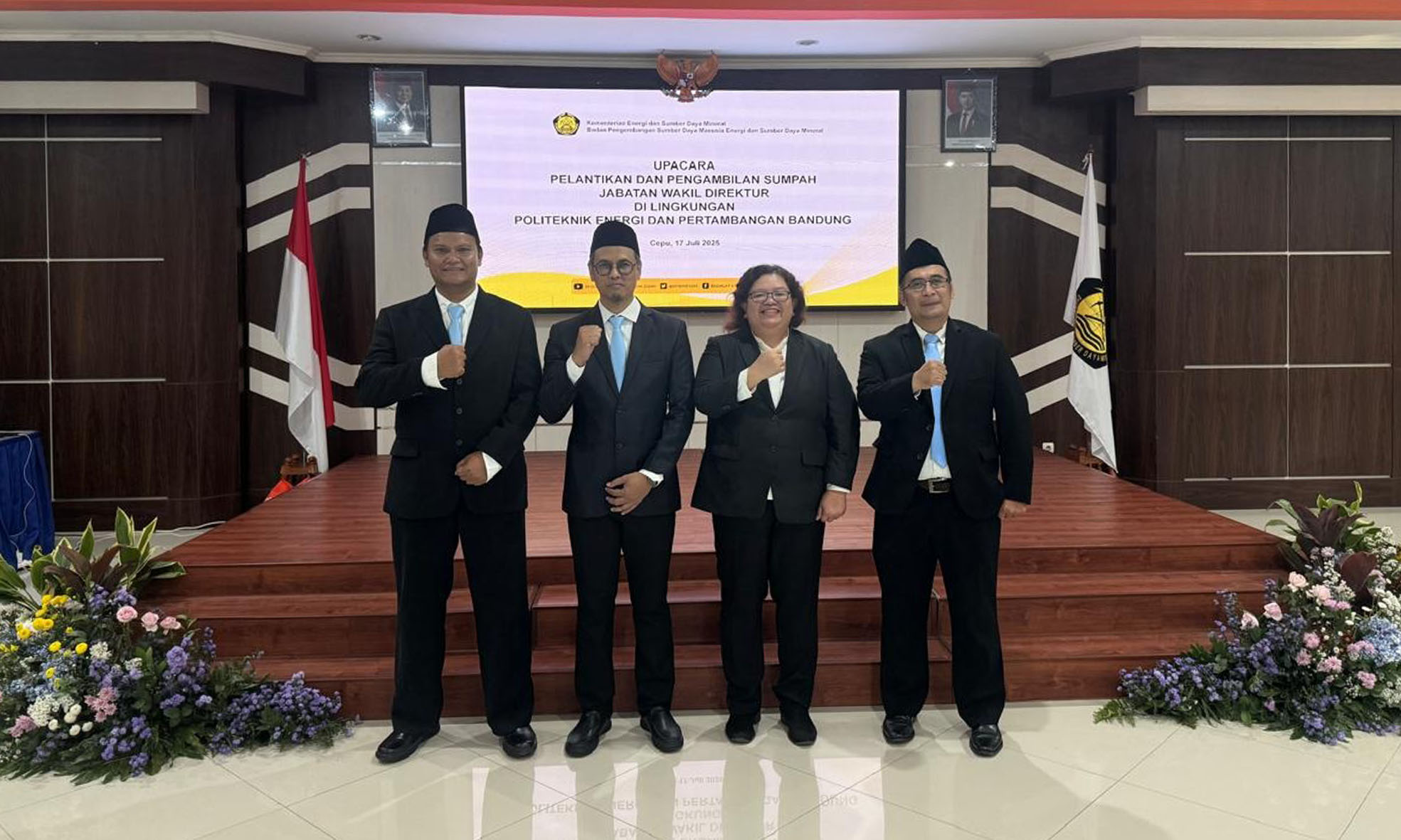 Pelantikan dan Pengambilan Sumpah Jabatan Wakil Direktur di Lingkungan PEP Bandung