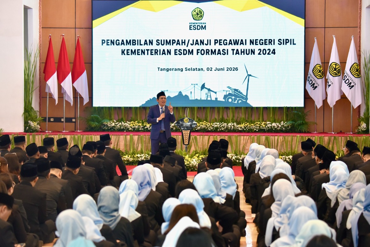 Tujuh CPNS PEP Bandung Ikuti Pengambilan Sumpah/Janji PNS KESDM Formasi Tahun 2024