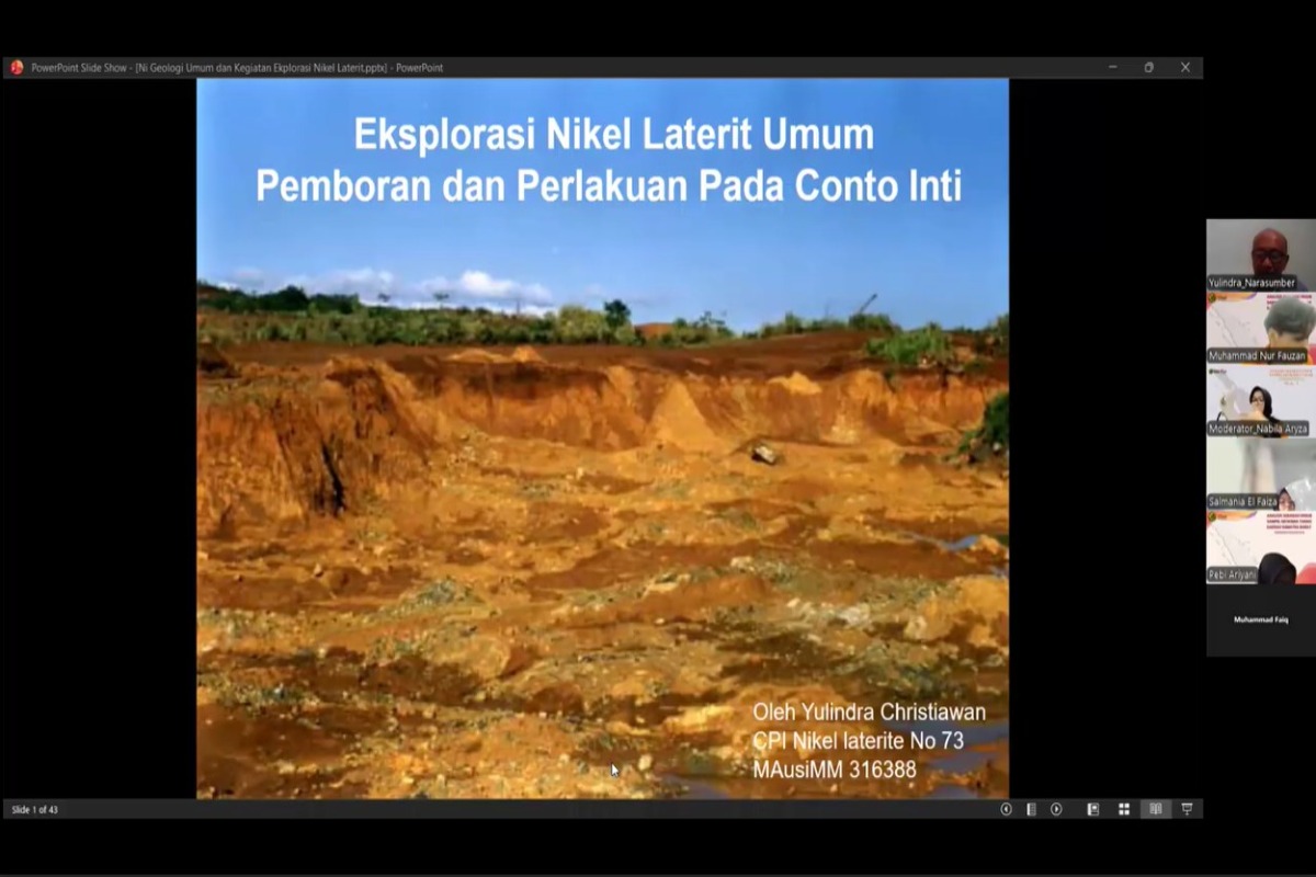 Program Studi Teknologi Geologi PEP Bandung Selenggarakan Webinar Strategi Eksplorasi dan Estimasi Sumber Daya Nikel dan Emas