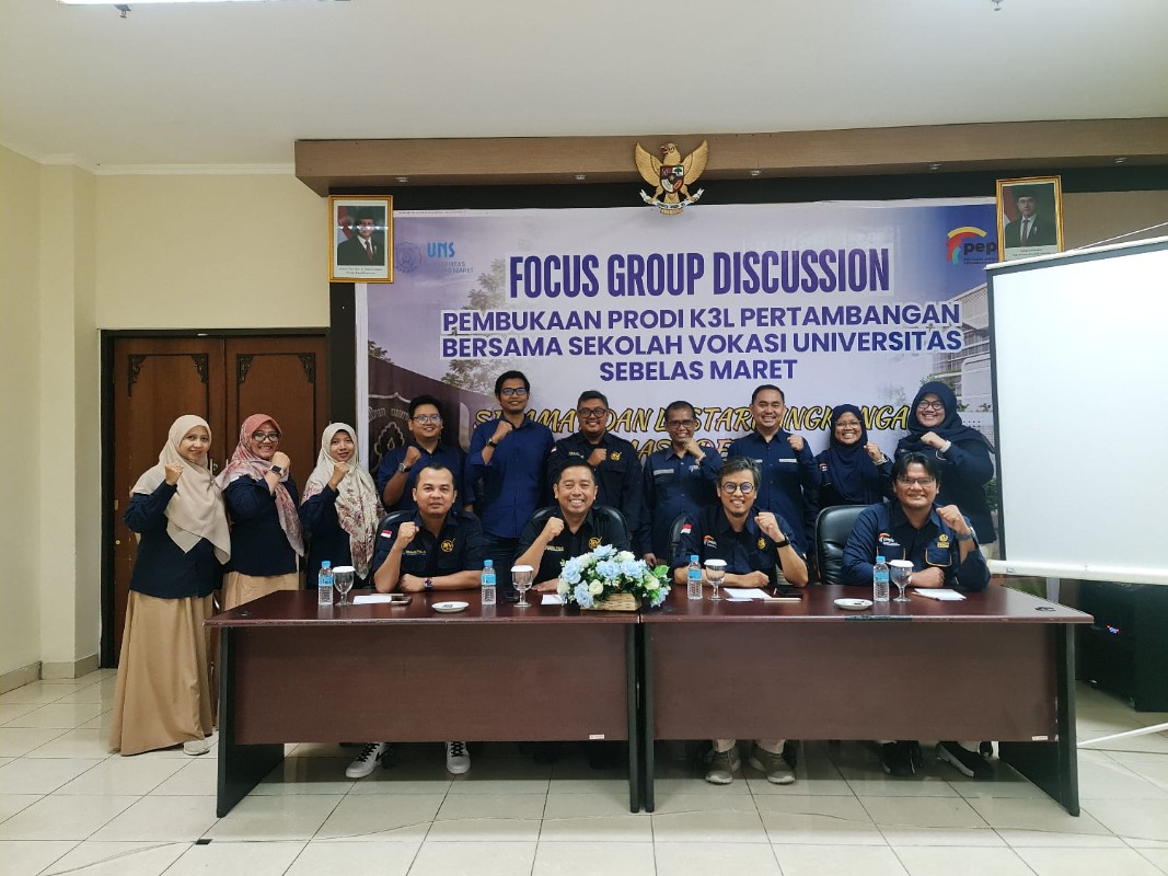 PEP Bandung Perkuat Persiapan Pembukaan Program Studi D4 K3L Pertambangan melalui FGD Bersama D4 Keselamatan dan Kesehatan Kerja Sekolah Vokasi UNS