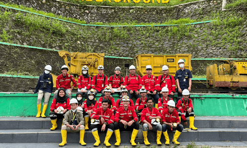 Kunjungan ke underground mining PT Antam Pongkor