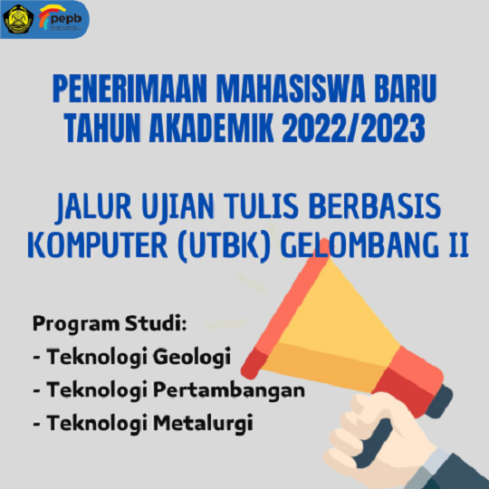 Penerimaan Mahasiswa Baru Jalur Ujian Tulis Berbasis Komputer (UTBK) Gelombang 2 Tahun Akademik 2022/2023