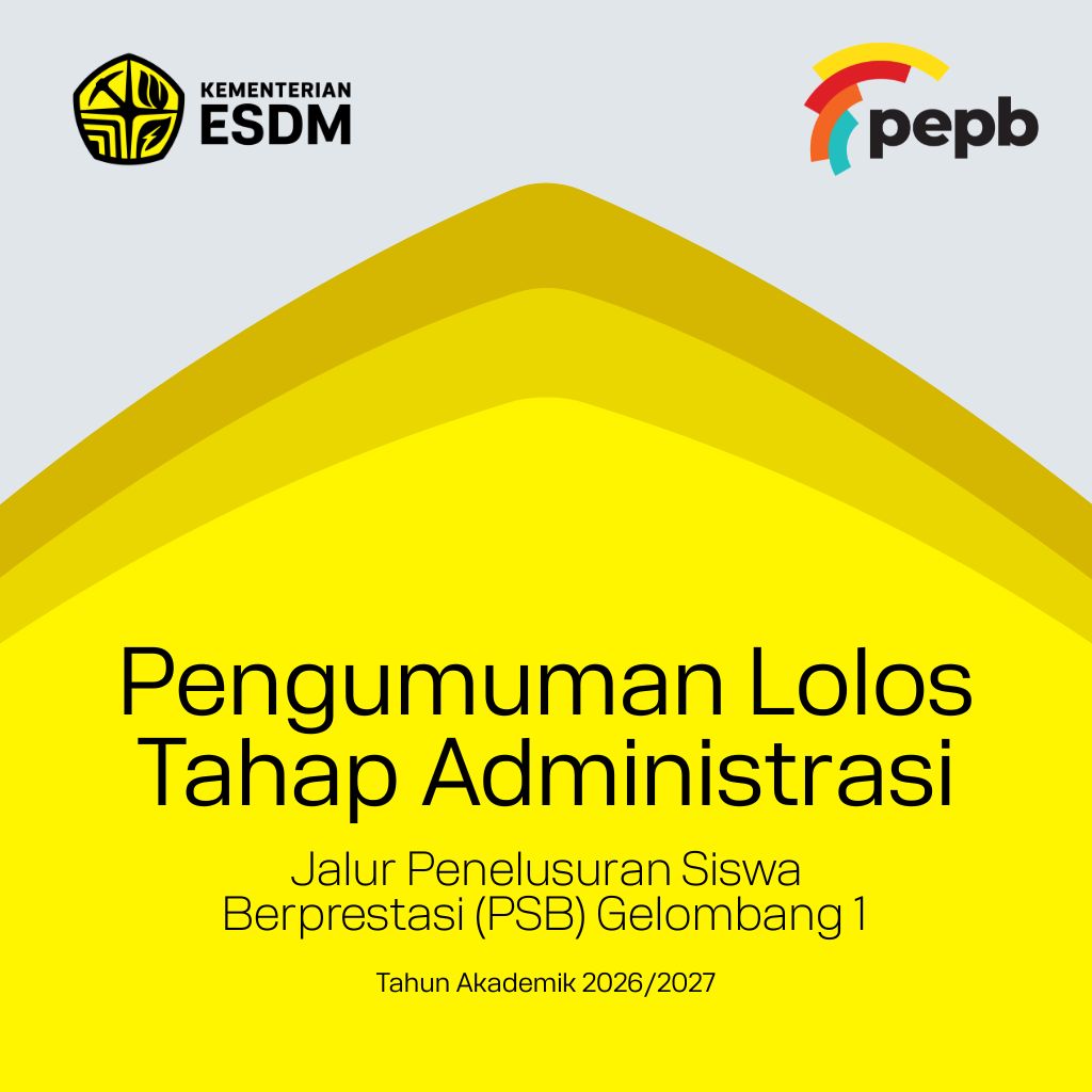 Lolos Tahap Administrasi Jalur Penelusuran Siswa Berprestasi (PSB) Gelombang 1 Tahun Akademik 2026/2027