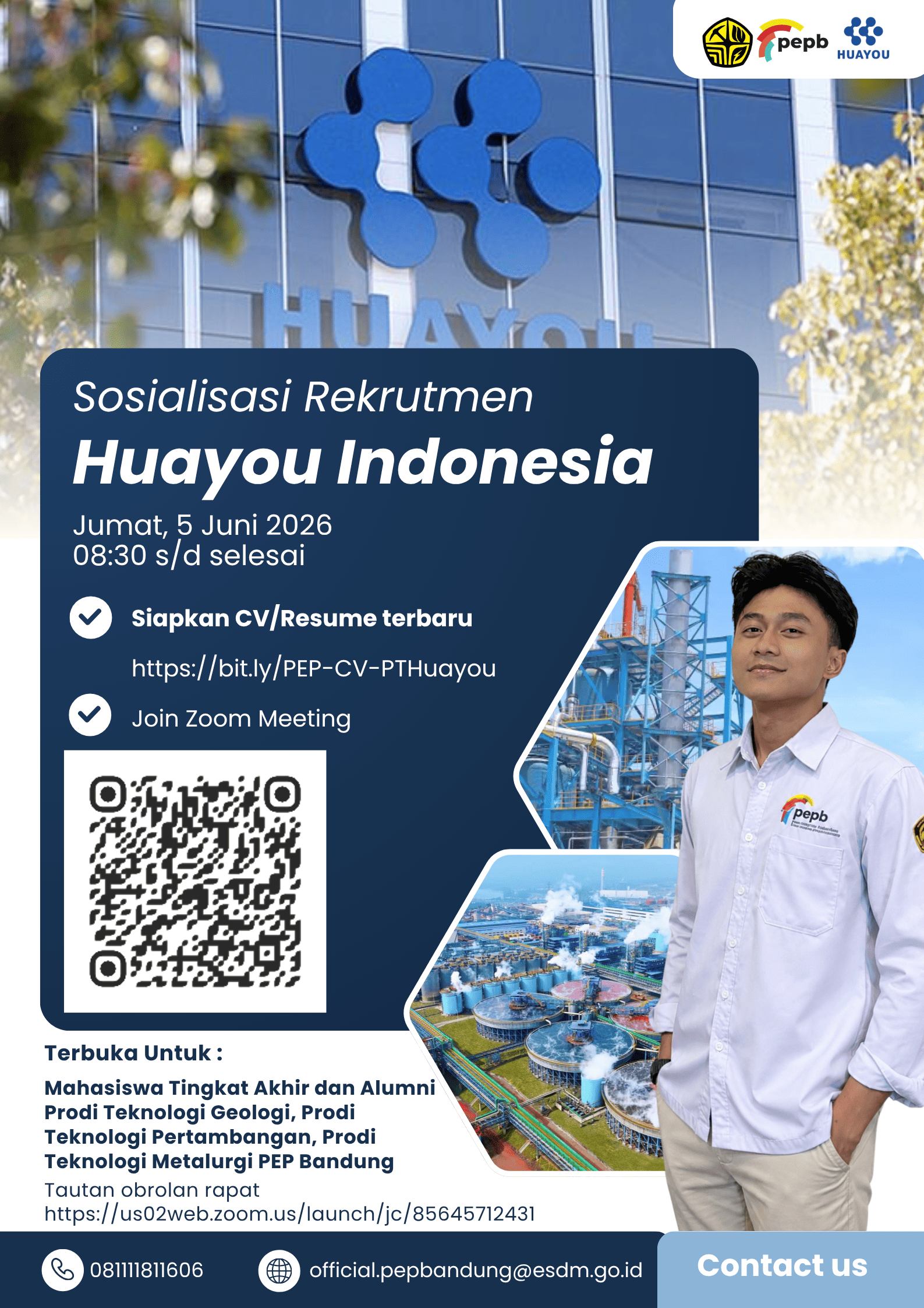 Sosialisasi Rekrutmen PT Huayou Indonesia