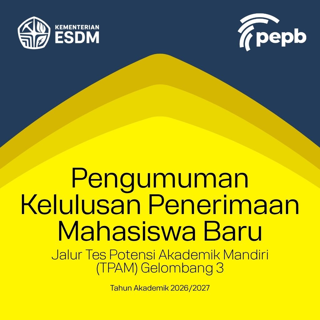 Pengumuman Kelulusan Penerimaan Mahasiswa Baru Jalur Tes Potensi Akademik Mandiri (TPAM) Gelombang 3