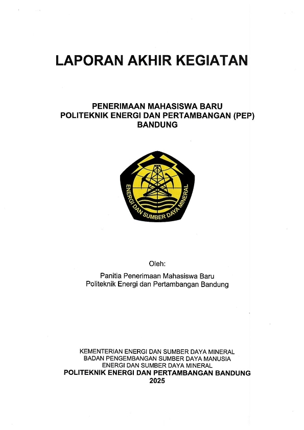 Laporan Akhir Kegiatan Penerimaan Mahasiswa Baru PEP Bandung 2025
